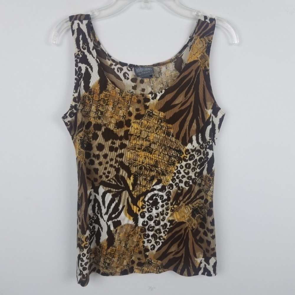Additions by Chico's Animal Print Tank Small NWT